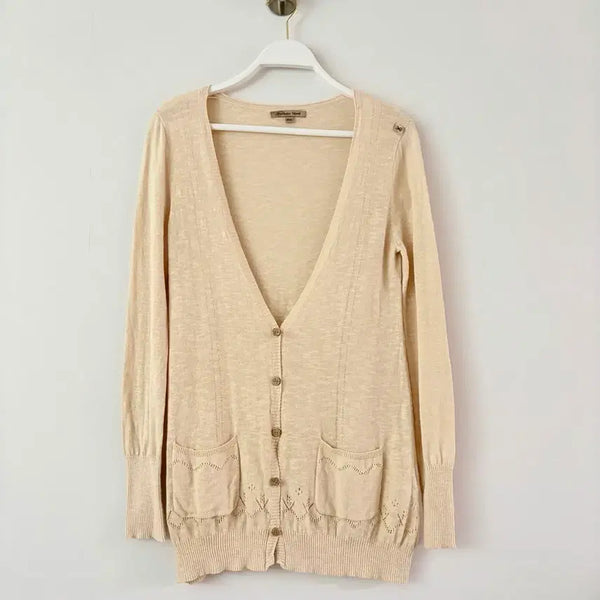[BUNJANG] Thursday Island Beige Knit Cardigan / Thursday Island 베이지 니트 가디건