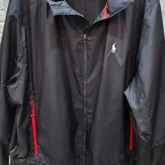 [BUNJANG] Polo Ralph Lauren Black Windbreaker Jacket / 폴로 랄프로렌 바람막이 검정색