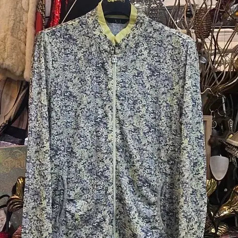 [BUNJANG] Daks Women's Floral Zip-Up Jacket / 닥스 여성 꽃무늬 집업 자켓