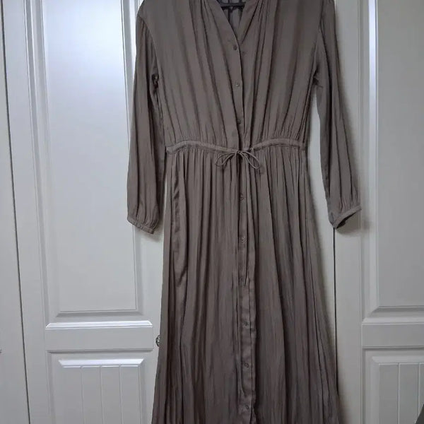 [BUNJANG] Uniqlo Brown Long Sleeve Long Dress / 유니클로 브라운 긴팔롱원피스 55-66
