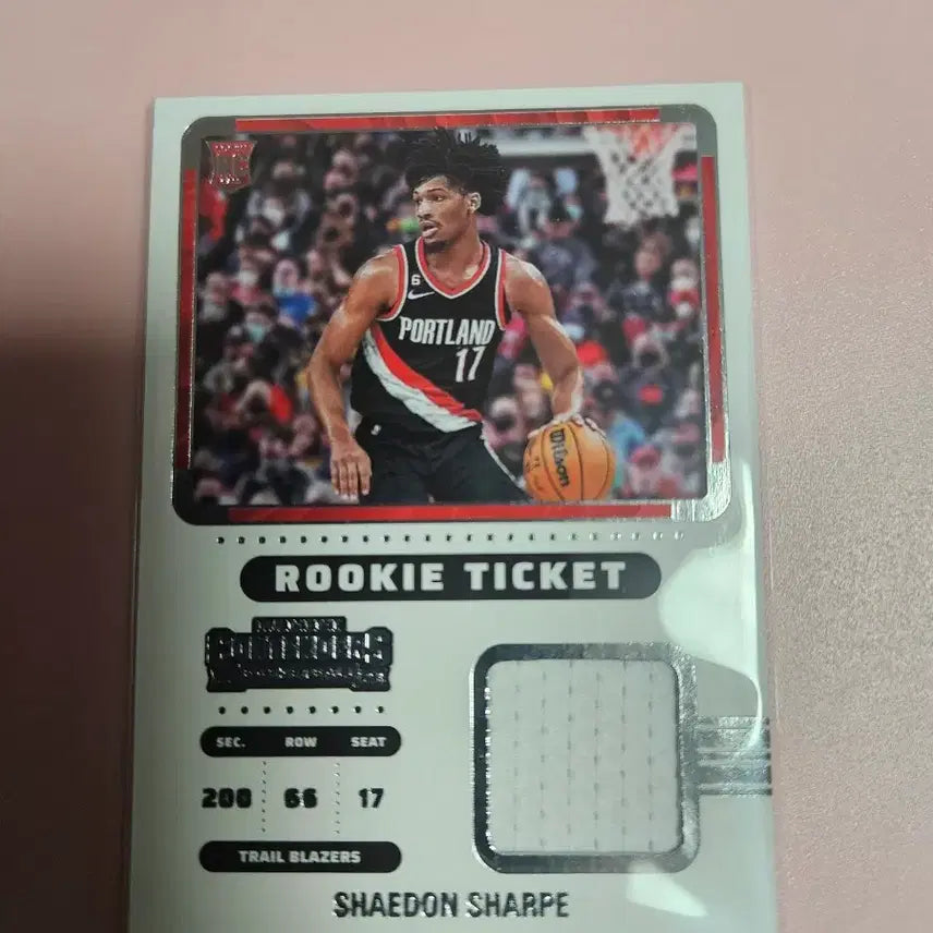 [BUNJANG] Shaedon Sharpe 2022 Panini Jersey Rookie Card / nba)셰이든 샤프 2022 파니니 저지 루키 카드
