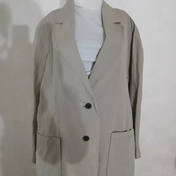 [BUNJANG] TheCashmere Linen Blend Loose Jacket / 023 더캐시미어 마소재 루즈 자켓