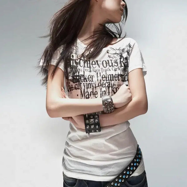 [BUNJANG] PCCVISION Rats Printing Slim Short-Sleeve T-Shirt / PCCVISION Rats 프린팅 슬림 반팔티 M
