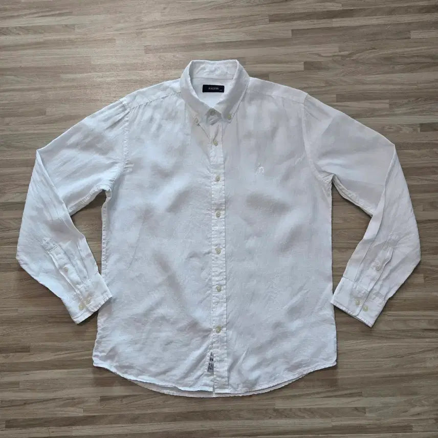 [BUNJANG] Hazzys White Linen Shirt Size 95 / 95) 헤지스 흰색 리넨 셔츠