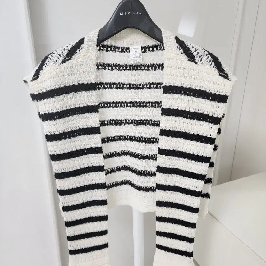 [BUNJANG] SJSJ Knit Shawl Striped / SJSJ 니트 숄(23년식,1회착용)