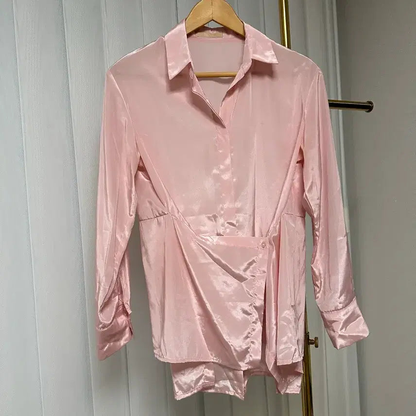 [BUNJANG] Organza Wrap Blouse / 오간자 랩 블라우스