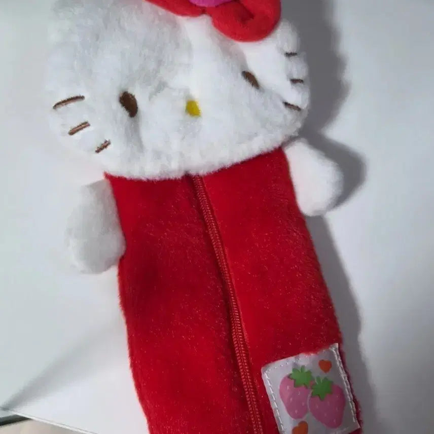 [BUNJANG] Vintage Hello Kitty Strawberry Kitty Pen Pouch Case / [빈티지 고전] 헬로키티 딸기 키티 펜 파우치 케이스 필통