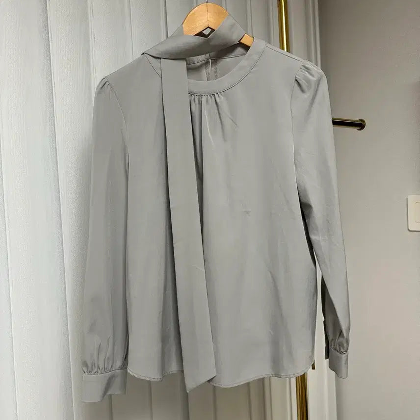 [BUNJANG] Gray Blouse / 그레이 블라우스