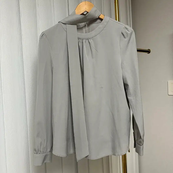 [BUNJANG] Gray Blouse / 그레이 블라우스