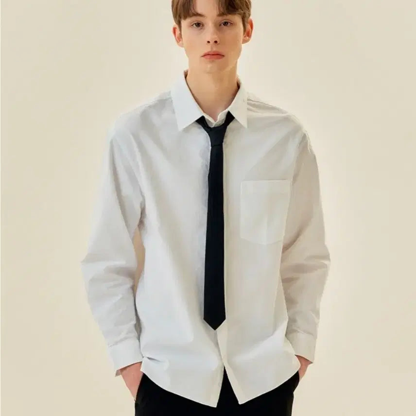 [BUNJANG] Mind Bridge Oxford Oversized White Shirt Size 100 / 마인드브릿지 옥스포드 오버핏 화이트 셔츠 100
