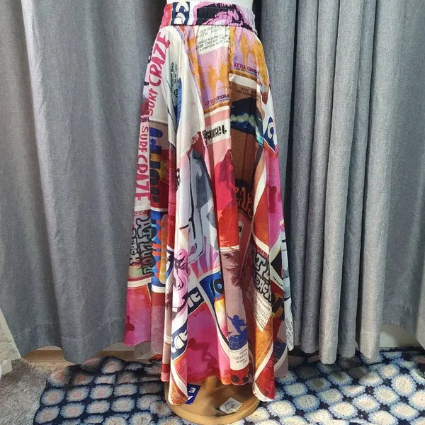 [BUNJANG] Pop Art Maxi Dress / 밴딩 팝아트 맥시원피스