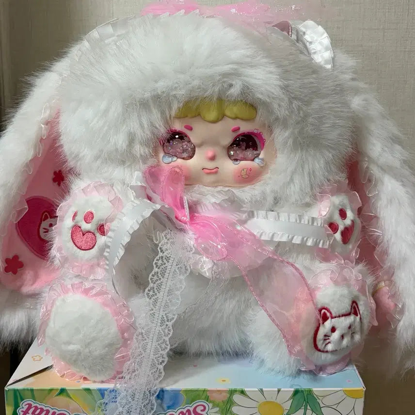 [BUNJANG] Be@rbrick Jellybean "Jijimo" 600% Pink Ribbon / 베이비쓰리 지이모 600%