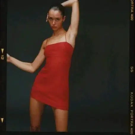 [BUNJANG] Realization Par Claudia Schiffer Collaboration Red Mini Dress / 리얼리제이션 수퍼 리얼 Claudia schiffer 콜라보 레드 드레스 the uta realization par