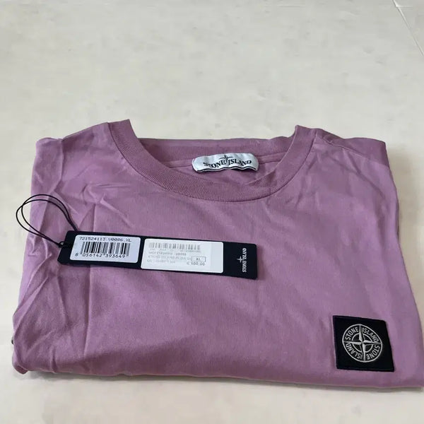 [BUNJANG] Stone Island Logo T-Shirt XL Pink / 스톤아일랜드 로고 반팔티