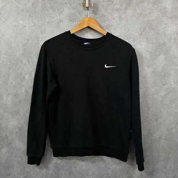 [BUNJANG] Nike Swoosh Sweatshirt Black S / 나이키 스우시 맨투맨 블랙 S