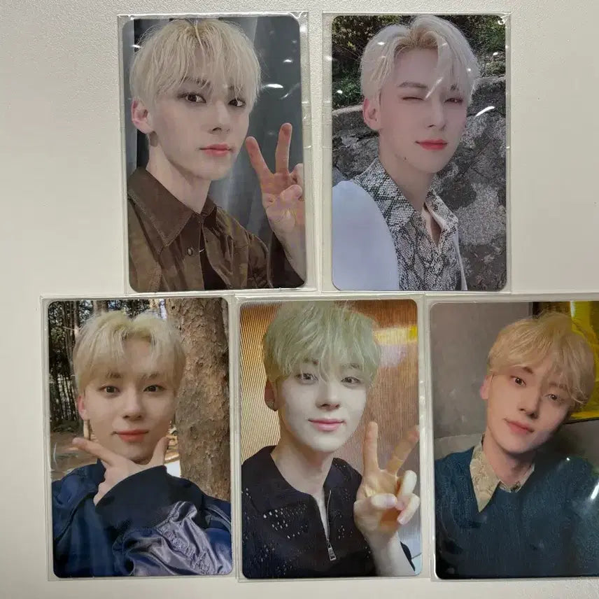 [BUNJANG] NU'EST Hwang Minhyun Nocturne Bundle Set Photocards / 뉴이스트 황민현 녹턴 포카 5장 일괄
