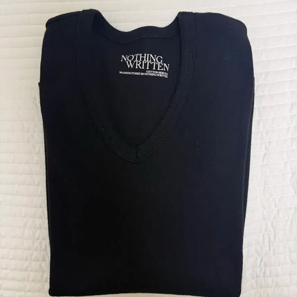 [BUNJANG] Notthing Written 90s V-Neck Sleeveless Top Black / 낫띵리튼 90s v-neck sleeveless top 블랙