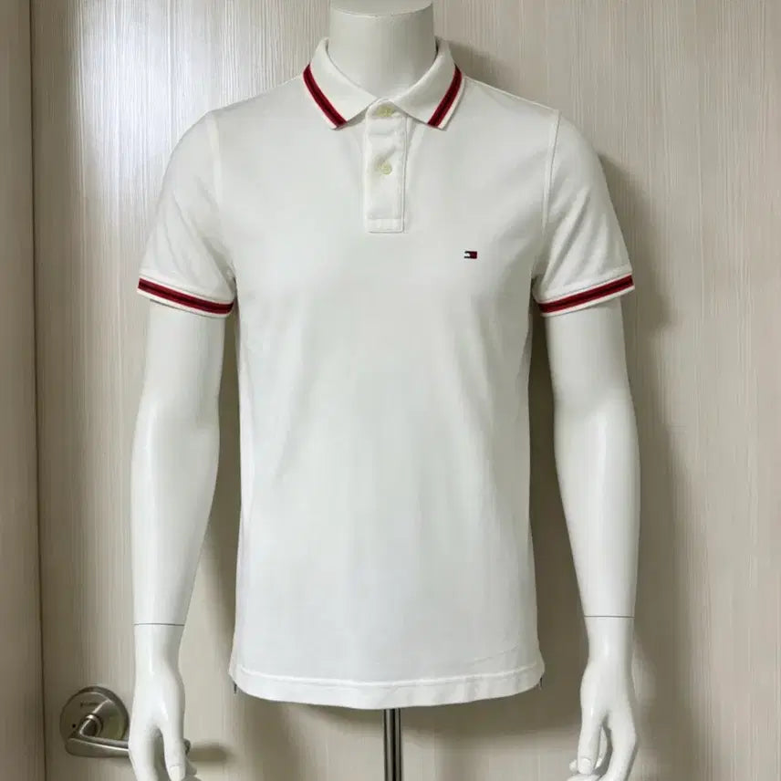 [BUNJANG] Tommy Hilfiger White Short Sleeve Polo T-Shirt / 타미힐피거 반팔 카라티 화이트