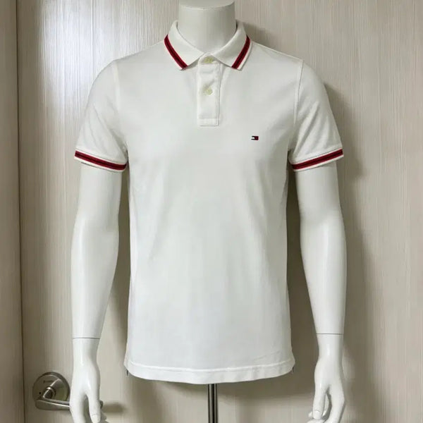 [BUNJANG] Tommy Hilfiger White Short Sleeve Polo T-Shirt / 타미힐피거 반팔 카라티 화이트