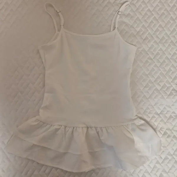 [BUNJANG] Frill Sleeveless Top / 프릴 나시