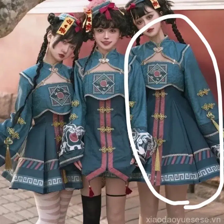 [BUNJANG] Jiangshi Cosplay Lolita Dress Set / 강시 코스프레 로리타 의상