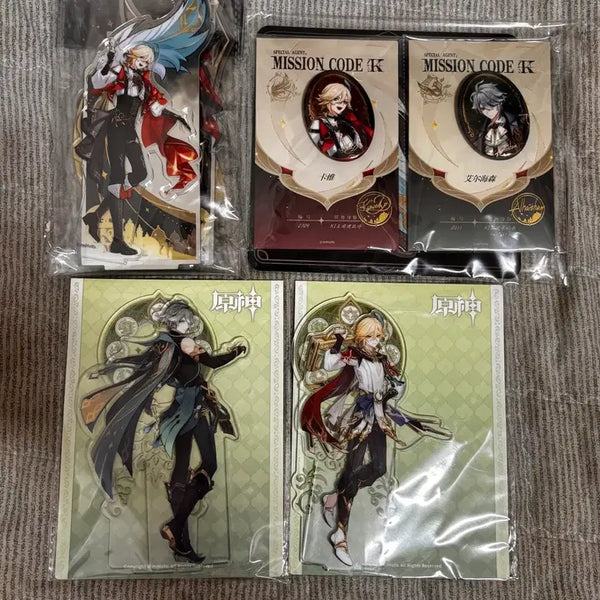 [BUNJANG] Genshin Impact Alhaitham & Kaveh KFC Acrylic Set / 원신 알하이탐 , 카베 kfc 아크릴 세트