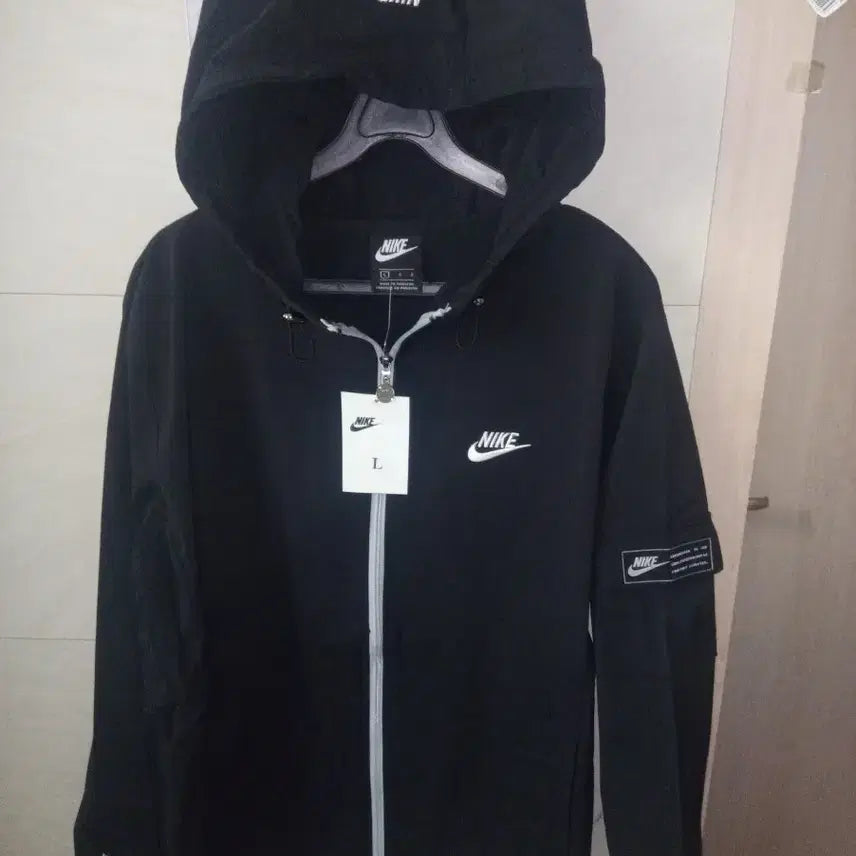 [BUNJANG] Nike Hooded Zip-Up Windbreaker Set L / 나이키 후드집업 바람막이 세트 L 새상품
