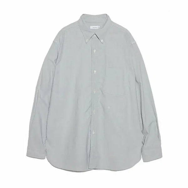 [BUNJANG] nanamica Button-Down Wind Shirt Grayish Navy L / 나나미카 버튼다운 윈드셔츠 그레이시 네이비 라지