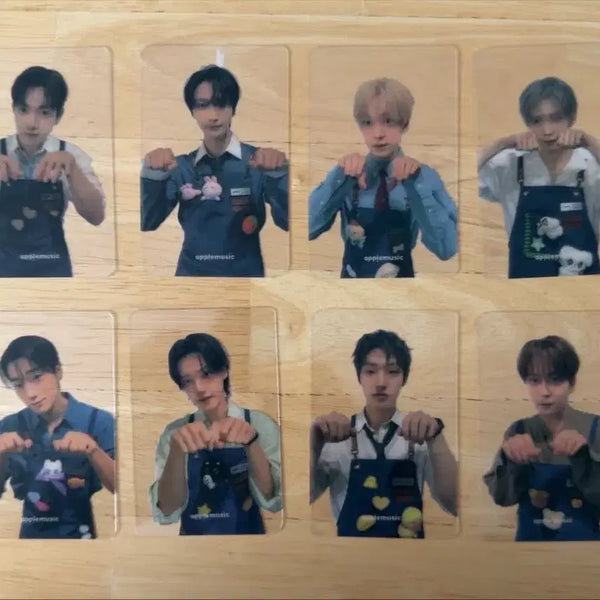 [BUNJANG] ATEEZ Apple Music JuriStar Double-Sided & Transparent Photocard Set / 에이티즈 애플뮤직 주리스타 양면 + 투명 포카 SET