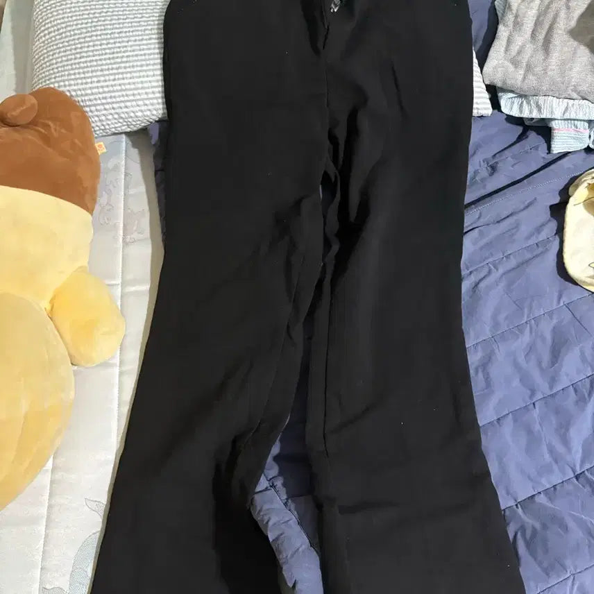 [BUNJANG] Black Wide Slacks / 블랙 와이드 슬랙스