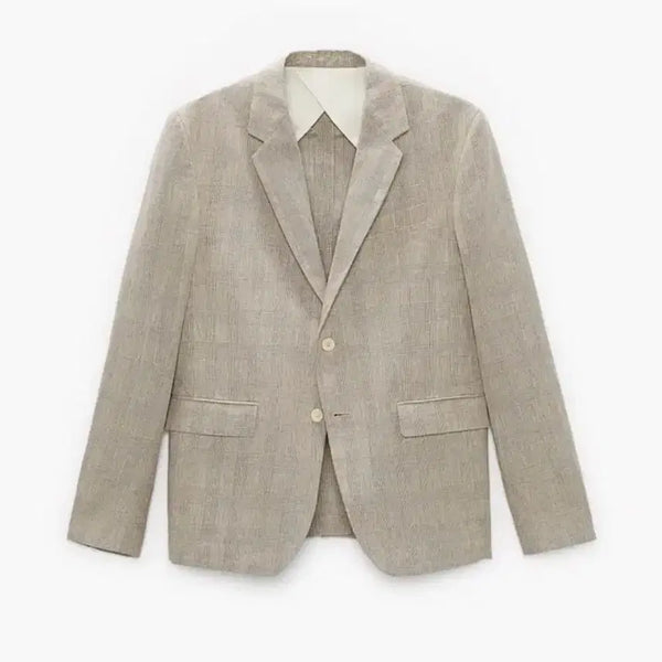 [BUNJANG] ZARA Glen Check Linen Jacket (M) / 자라(ZARA) 글렌체크 린넨 자켓 (M)