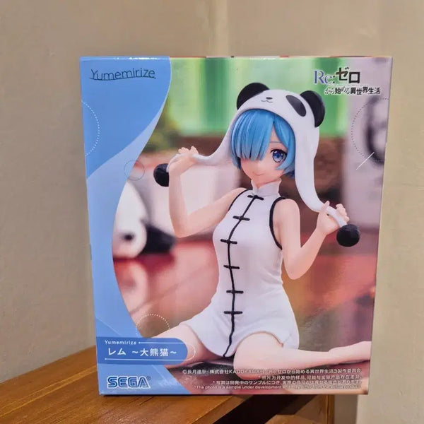 [BUNJANG] Sega Re:Zero Rem Panda Version Figure (Sealed) / [미개봉] 세가 유메미라이즈 리제로 렘 판다 버전 피규어
