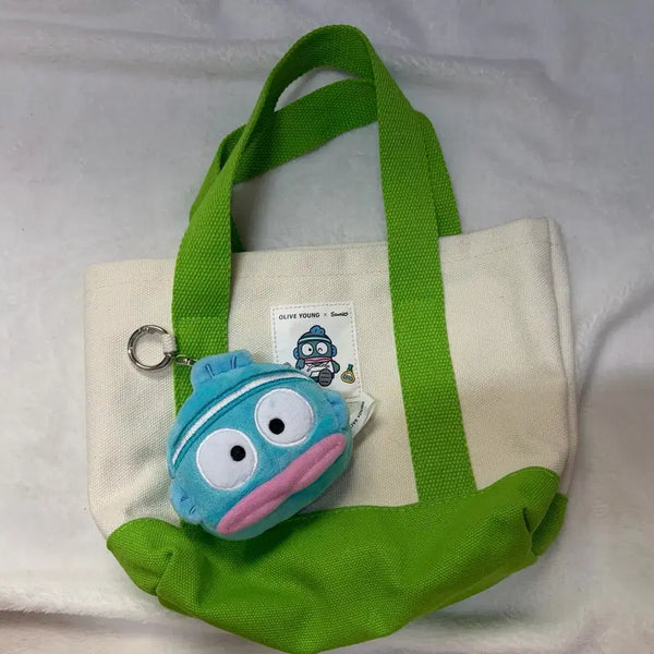 [BUNJANG] Sanrio Hangyodon Canvas Tote Bag / 올리브영 산리오 토트백 한교동