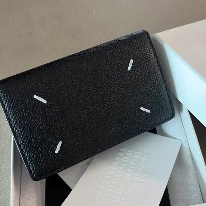 [BUNJANG] Maison Margiela Leather Business Card Holder Black / 메종 마르지엘라 레더 비즈니스 카드 홀더 블랙