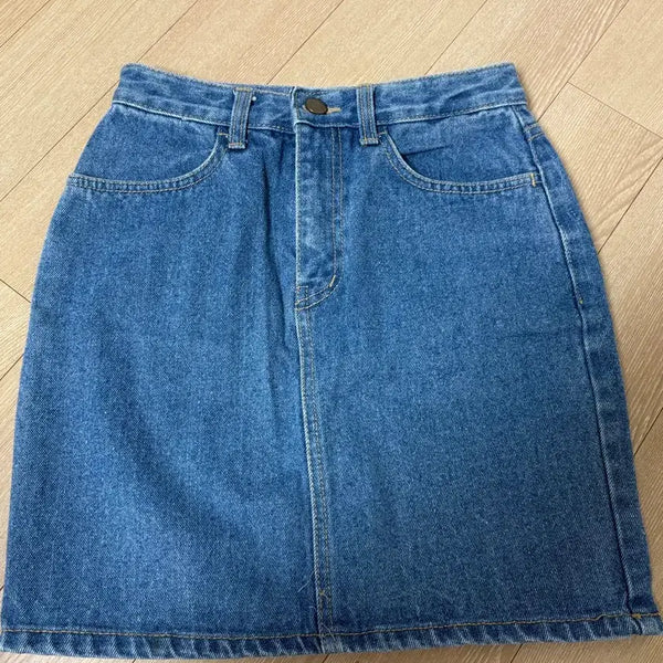 [BUNJANG] Denim Mini Skirt / 청치마 데님 미니 스커트 S