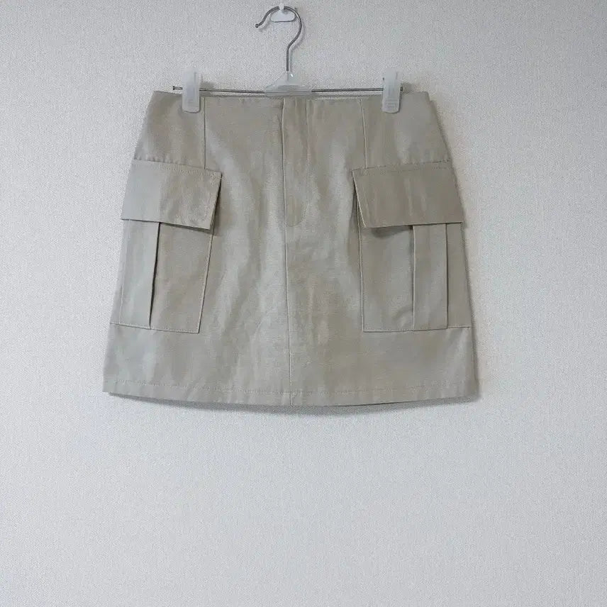 [BUNJANG] Midi Skirt Beige S Size / 면스커트 베이지 S(새상품)가을신상
