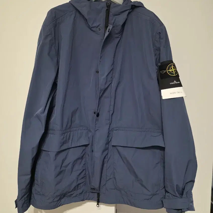 [BUNJANG] Stone Island Micro Twill Windbreaker Navy L / 스톤아일랜드 마이크로 트윌 바람막이 L 네이비