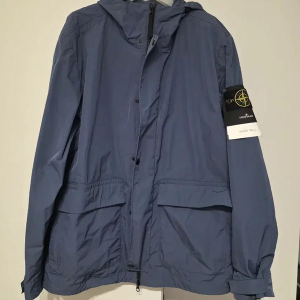[BUNJANG] Stone Island Micro Twill Windbreaker Navy L / 스톤아일랜드 마이크로 트윌 바람막이 L 네이비