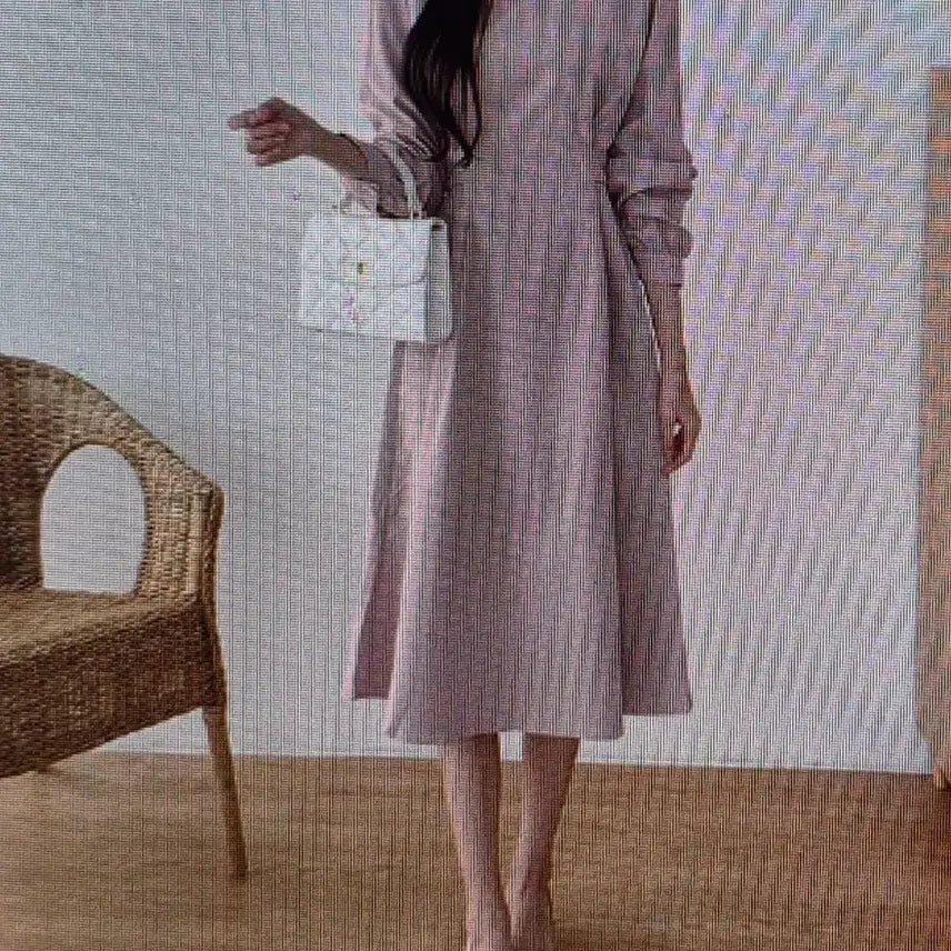 [BUNJANG] Chic Elegant Round Neck Dress / (해외배송)시크 우아한 라운드넥 원피스
