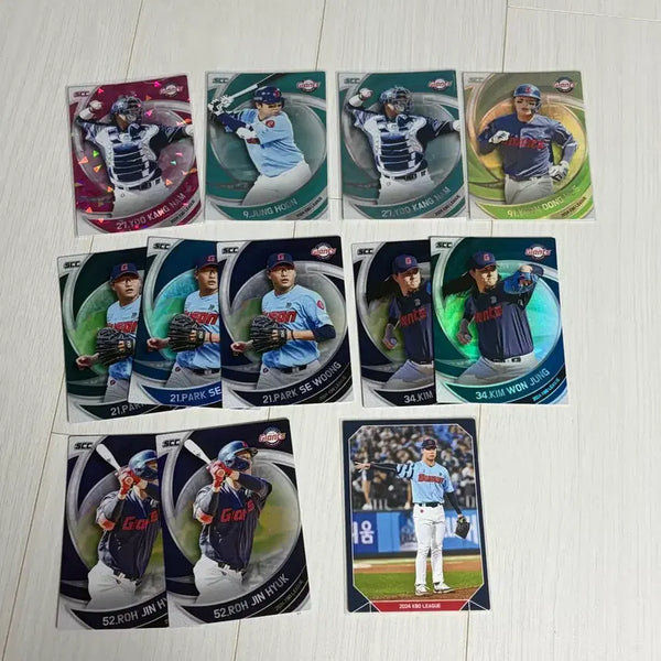 [BUNJANG] 2024 KBO Baseball Cards - Lotte Giants (Yoo Kang-nam, Jung Hoon, Yoon Dong-hee, Na Gyun-an) / 2024 kbo 카드 롯데 판매 핑크 페러렐 유강남 민트 정훈 윤동희