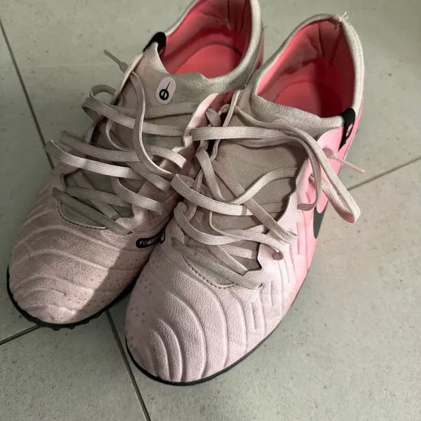 [BUNJANG] Nike Tiempo 10 Pro TF 275 Pink Football Boots / 나이키 티엠포 10 프로 TF 275 핑크 풋살화