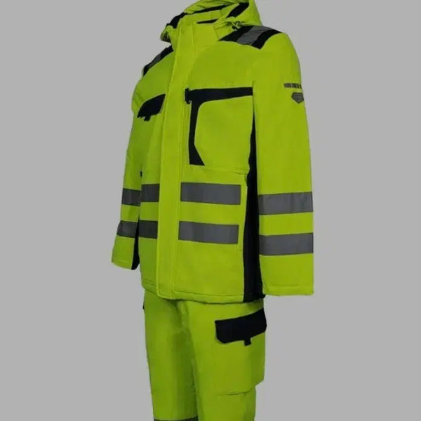 [BUNJANG] Ziben Fluorescent Workwear Set / 형광색 작업복 세트 방한복 지벤