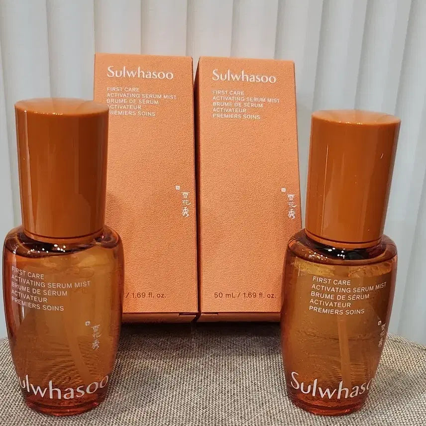 [BUNJANG] Sulwhasoo First Care Activating Serum Mist 50ml Set (2 pieces) / 설화수 윤조에센스 미스트 50ml 2개.