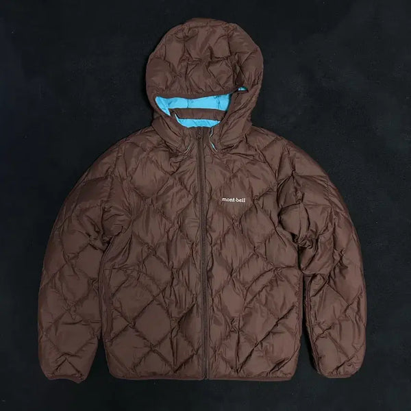 [BUNJANG] Montbell Kids Reversible Lightweight Down Jacket Mint Choco Size 160 / 몽벨 키즈 리버시블 경량패딩 민트초코 160