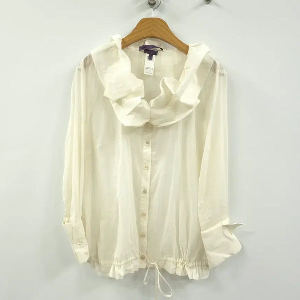 [BUNJANG] Recopain Trend See-through Blouse / 레코팽 트렌드) 거의새거 이태리 시스루 블라우스 -F