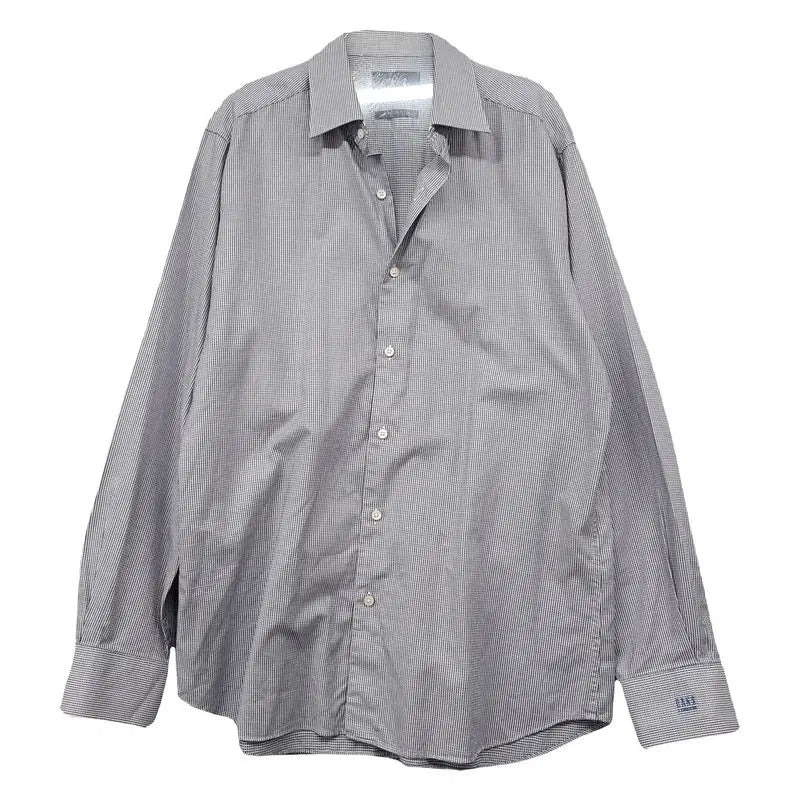 [BUNJANG] Daks Stripe Light Grey Shirt (Size 100) / 닥스 스트라이프 라이트 그레이 셔츠 100