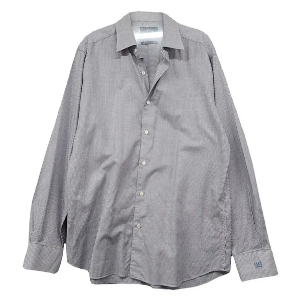 [BUNJANG] Daks Stripe Light Grey Shirt (Size 100) / 닥스 스트라이프 라이트 그레이 셔츠 100