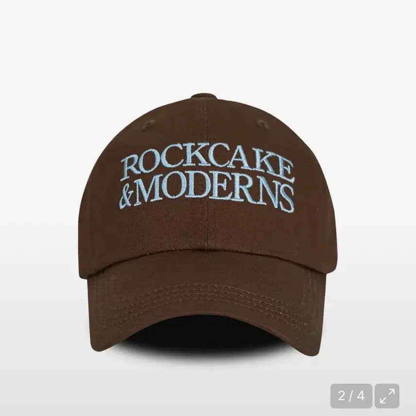 [BUNJANG] Rockcake Moderns Logo Ball Cap Brown / 락케이크 모던스 로고 볼캡 브라운