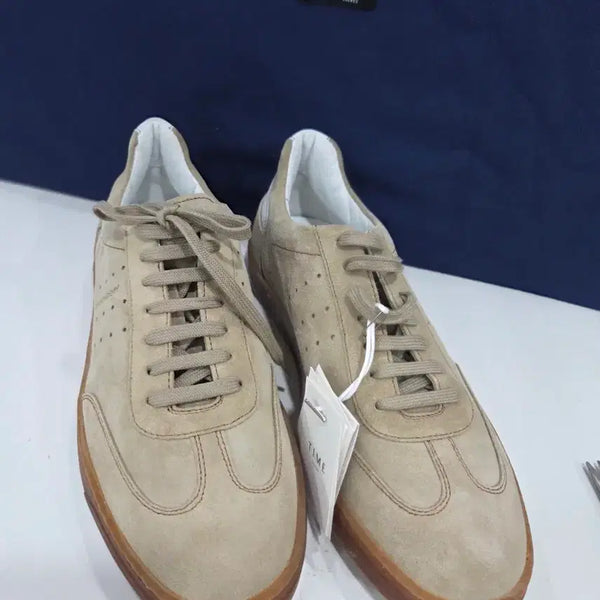 [BUNJANG] Time Homme Suede Beige Sneakers (260) / 한섬 타임 옴므 스웨이드 베이지 스니커즈 2(260)
