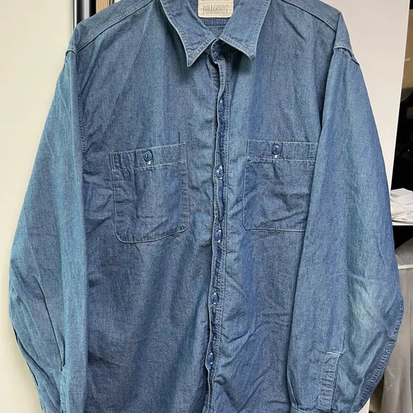 [BUNJANG] Full Count Chambray Shirt / 풀카운트 샴브레이 48(xl~xxl) 판매